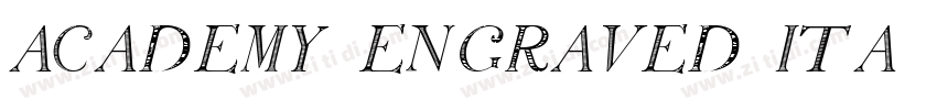 ACADEMY ENGRAVED ITA字体转换